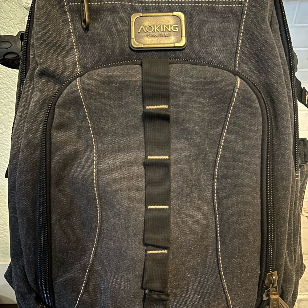 AOKING Rolling Wheeled Travel Backpack with Laptop Compartment